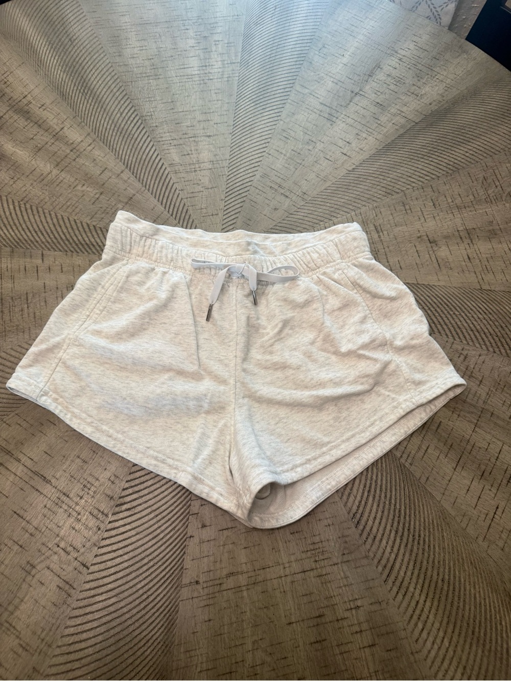 Women's Light Heather Gray Athletic Drawstring Shorts